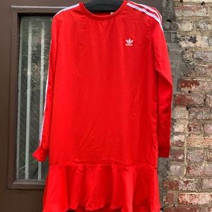 Red Adidas dress